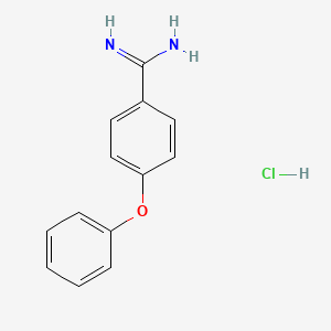 molecular formula C13H13ClN2O B1425270 4-Phenoxybenzene-1-carboximidamide hydrochloride CAS No. 124501-08-2