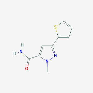 B1425280 1-methyl-3-(thiophen-2-yl)-1H-pyrazole-5-carboxamide CAS No. 876316-90-4