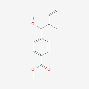 Benzoic acid, 4-(1-hydroxy-2-methyl-3-butenyl)-, methyl ester