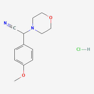 molecular formula C13H17ClN2O2 B1425291 (4-甲氧基-苯基)-吗啉-4-基-乙腈盐酸盐 CAS No. 1129307-07-8