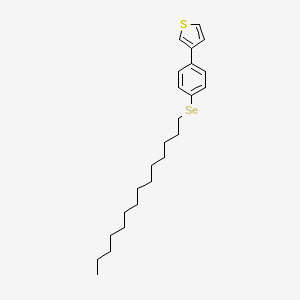 3-[4-(Tetradecylselanyl)phenyl]thiophene