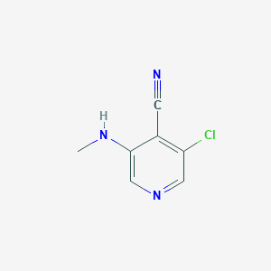 molecular formula C7H6ClN3 B14252963 3-Chloro-5-(methylamino)pyridine-4-carbonitrile CAS No. 211571-63-0