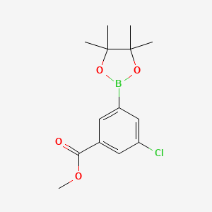 molecular formula C14H18BClO4 B1425304 3-氯-5-(4,4,5,5-四甲基-1,3,2-二氧杂硼环丁烷-2-基)苯甲酸甲酯 CAS No. 408492-29-5