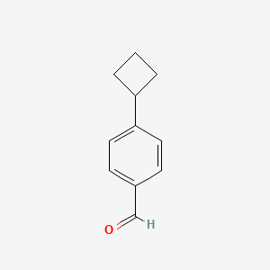 molecular formula C11H12O B1425307 4-环丁基苯甲醛 CAS No. 875306-94-8