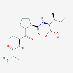 (2S,3S)-2-[[(2S)-1-[(2S)-2-[[(2S)-2-aminopropanoyl]amino]-3-methylbutanoyl]pyrrolidine-2-carbonyl]amino]-3-methylpentanoic acid