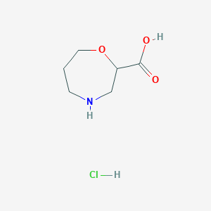 molecular formula C6H12ClNO3 B1425312 2-同吗啉羧酸盐酸盐 CAS No. 1186663-62-6