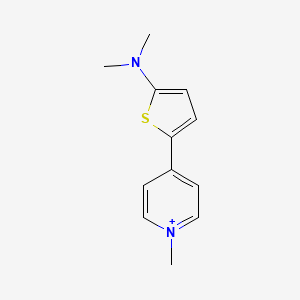 4-[5-(Dimethylamino)thiophen-2-yl]-1-methylpyridin-1-ium