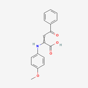 molecular formula C17H15NO4 B14253143 2-(4-Methoxyanilino)-4-oxo-4-phenylbut-2-enoic acid CAS No. 380587-88-2