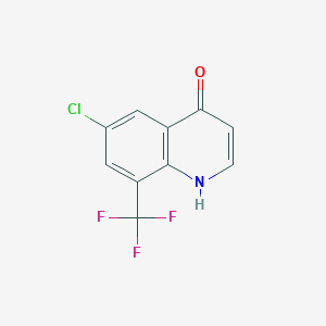 molecular formula C10H5ClF3NO B1425315 6-氯-8-(三氟甲基)喹啉-4(1H)-酮 CAS No. 1065092-54-7