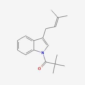 2,2-Dimethyl-1-[3-(3-methylbut-2-en-1-yl)-1H-indol-1-yl]propan-1-one