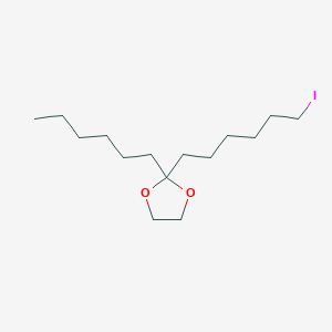 1,3-Dioxolane, 2-hexyl-2-(6-iodohexyl)-