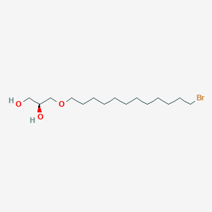 molecular formula C15H31BrO3 B14253215 (2S)-3-[(12-Bromododecyl)oxy]propane-1,2-diol CAS No. 207981-73-5