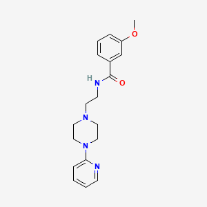 3-methoxy-N-[2-(4-pyridin-2-ylpiperazin-1-yl)ethyl]benzamide