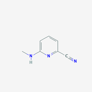 molecular formula C7H7N3 B1425324 6-(Methylamino)pyridine-2-carbonitrile CAS No. 930575-70-5