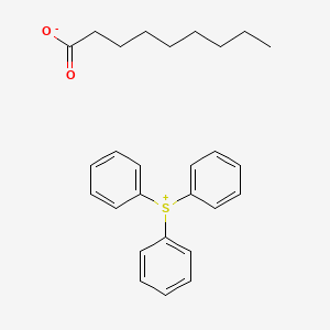 Triphenylsulfanium nonanoate