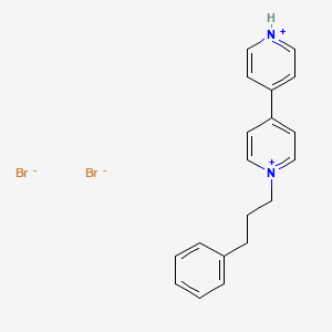 1-(3-Phenylpropyl)-4,4'-bipyridin-1-ium dibromide