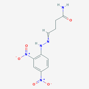 molecular formula C10H11N5O5 B14253263 4-[2-(2,4-Dinitrophenyl)hydrazinylidene]butanamide CAS No. 399030-30-9