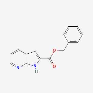 1H-Pyrrolo[2,3-b]pyridine-2-carboxylic acid, phenylmethyl ester