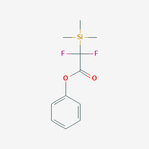 molecular formula C11H14F2O2Si B14253293 Acetic acid, difluoro(trimethylsilyl)-, phenyl ester CAS No. 326488-36-2