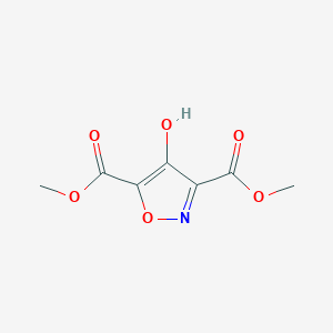 molecular formula C7H7NO6 B1425334 Dimethyl 4-hydroxyisoxazole-3,5-dicarboxylate CAS No. 6620-30-0