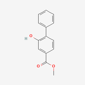 molecular formula C14H12O3 B1425335 Methyl 2-hydroxy-[1,1'-biphenyl]-4-carboxylate CAS No. 198994-00-2