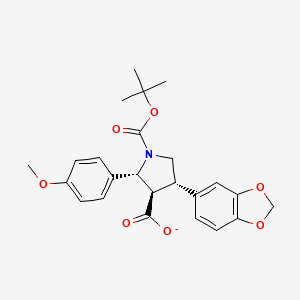 (2R,3R,4S)-4-(1,3-benzodioxol-5-yl)-2-(4-methoxyphenyl)-1-[(2-methylpropan-2-yl)oxycarbonyl]pyrrolidine-3-carboxylate