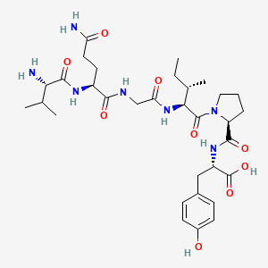 molecular formula C32H49N7O9 B14253504 L-Valyl-L-glutaminylglycyl-L-isoleucyl-L-prolyl-L-tyrosine CAS No. 402568-57-4