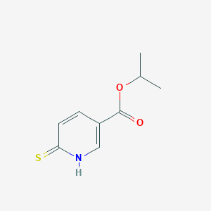 molecular formula C9H11NO2S B14253539 propan-2-yl 6-sulfanylidene-1H-pyridine-3-carboxylate CAS No. 175909-92-9