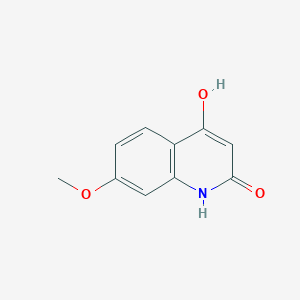 molecular formula C10H9NO3 B1425354 4-Hydroxy-7-methoxy-1H-quinolin-2-one CAS No. 27037-34-9