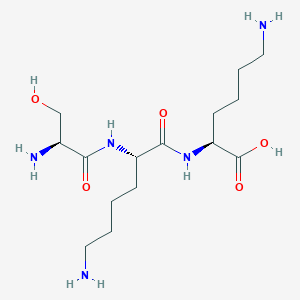 molecular formula C15H31N5O5 B14253585 L-Seryl-L-lysyl-L-lysine CAS No. 213187-86-1