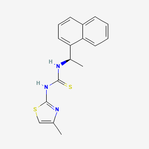 Thiourea, N-(4-methyl-2-thiazolyl)-N'-[(1R)-1-(1-naphthalenyl)ethyl]-