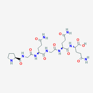 molecular formula C24H39N9O10 B14253622 L-Prolylglycyl-L-glutaminylglycyl-L-glutaminyl-L-glutamine CAS No. 189135-42-0