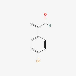 molecular formula C9H7BrO B14253626 2-(4-Bromophenyl)prop-2-enal CAS No. 173960-56-0