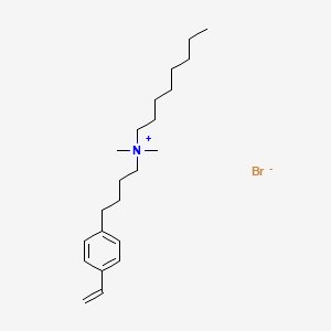 N-[4-(4-Ethenylphenyl)butyl]-N,N-dimethyloctan-1-aminium bromide