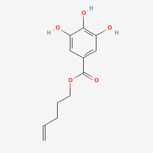 molecular formula C12H14O5 B14253643 pent-4-enyl 3,4,5-trihydroxybenzoate CAS No. 185152-67-4