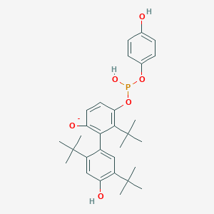 2',5',6-Tri-tert-butyl-4'-hydroxy-5-{[hydroxy(4-hydroxyphenoxy)phosphanyl]oxy}[1,1'-biphenyl]-2-olate