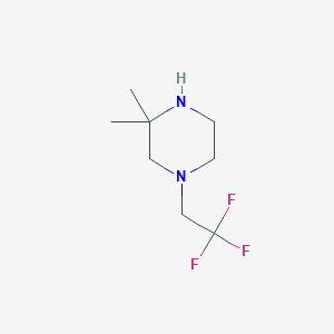 B1425377 3,3-Dimethyl-1-(2,2,2-trifluoroethyl)piperazine CAS No. 1432678-44-8
