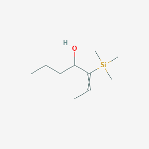 3-(Trimethylsilyl)hept-2-en-4-ol