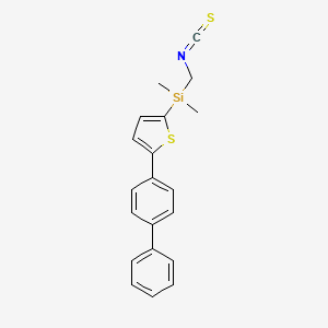 [5-([1,1'-Biphenyl]-4-yl)thiophen-2-yl](isothiocyanatomethyl)dimethylsilane