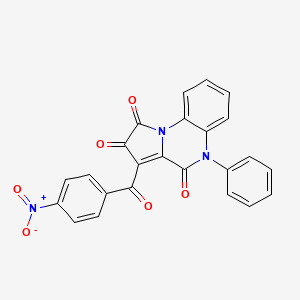 3-(4-Nitrobenzoyl)-5-phenylpyrrolo[1,2-a]quinoxaline-1,2,4-trione