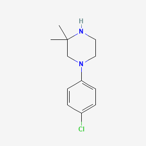 molecular formula C12H17ClN2 B1425391 1-(4-氯苯基)-3,3-二甲基哌嗪 CAS No. 791779-65-2