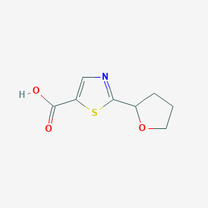 molecular formula C8H9NO3S B1425393 2-(氧杂环丁烷-2-基)-1,3-噻唑-5-羧酸 CAS No. 1266936-58-6
