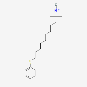 [(10-Isocyano-10-methylundecyl)sulfanyl]benzene