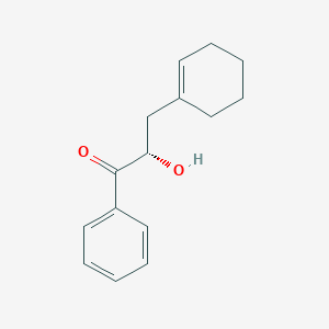 1-Propanone, 3-(1-cyclohexen-1-yl)-2-hydroxy-1-phenyl-, (2S)-