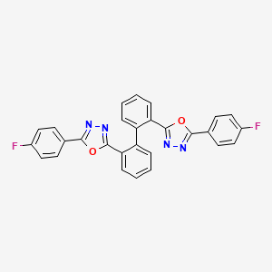 2,2'-([1,1'-Biphenyl]-2,2'-diyl)bis[5-(4-fluorophenyl)-1,3,4-oxadiazole]