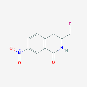 3-(Fluoromethyl)-3,4-dihydro-7-nitroisoquinolin-1(2H)-one