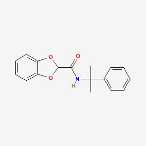 N-(2-Phenylpropan-2-yl)-2H-1,3-benzodioxole-2-carboxamide