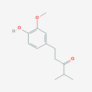 1-(4-Hydroxy-3-methoxyphenyl)-4-methylpentan-3-one