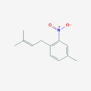 4-Methyl-1-(3-methylbut-2-enyl)-2-nitrobenzene