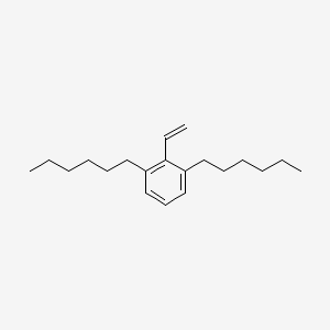 Benzene, 2-ethenyl-1,3-dihexyl-